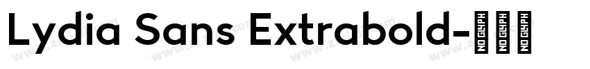 Lydia Sans Extrabold字体转换